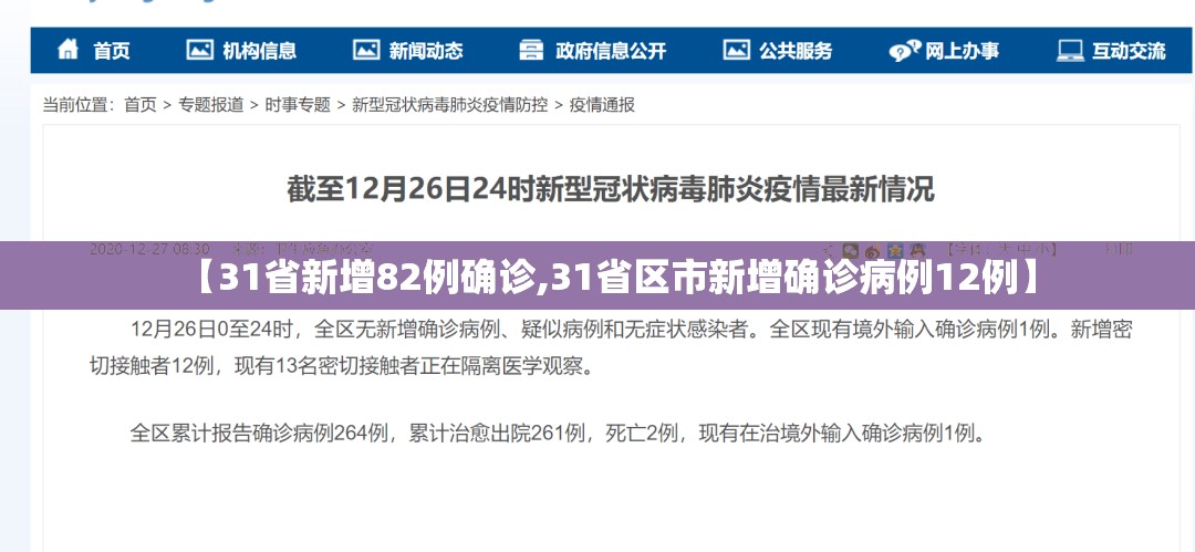 【31省新增82例确诊,31省区市新增确诊病例12例】 【31省新增82例确诊,31省区市新增确诊病例12例】