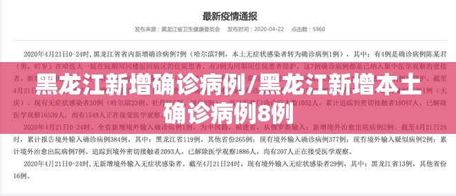 黑龙江新增确诊病例/黑龙江新增本土确诊病例8例