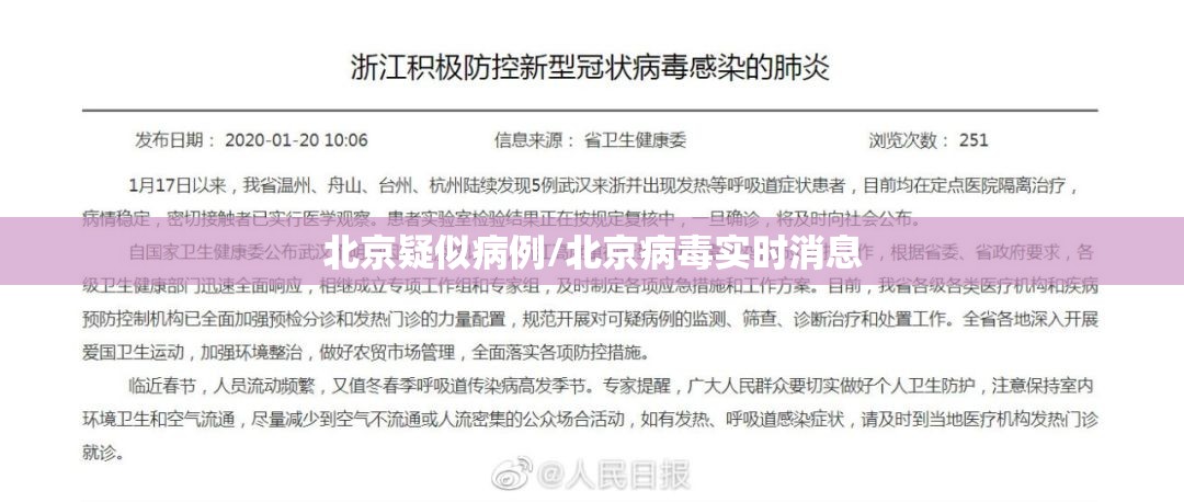 北京疑似病例/北京病毒实时消息 北京疑似病例/北京病毒实时消息