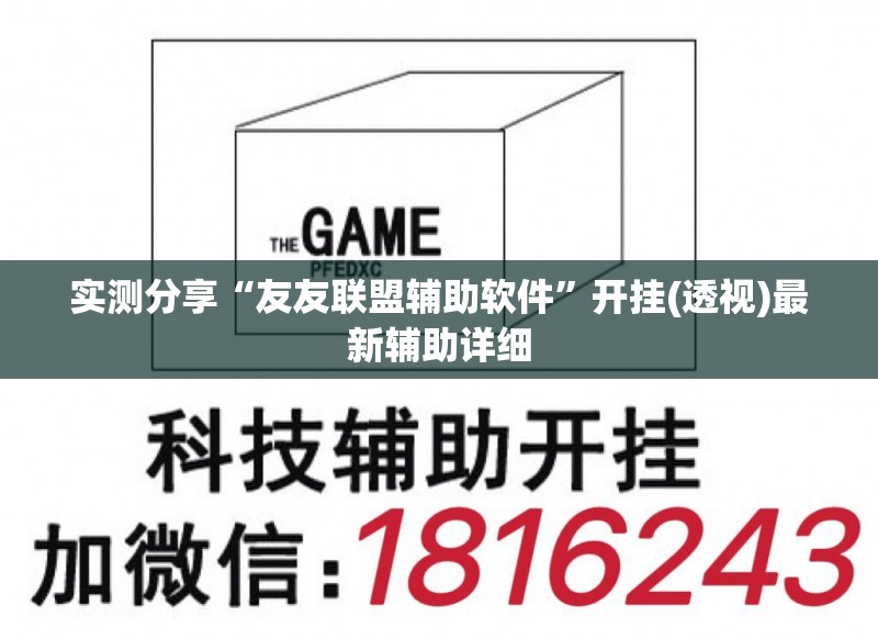 实测分享“友友联盟辅助软件”开挂(透视)最新辅助详细