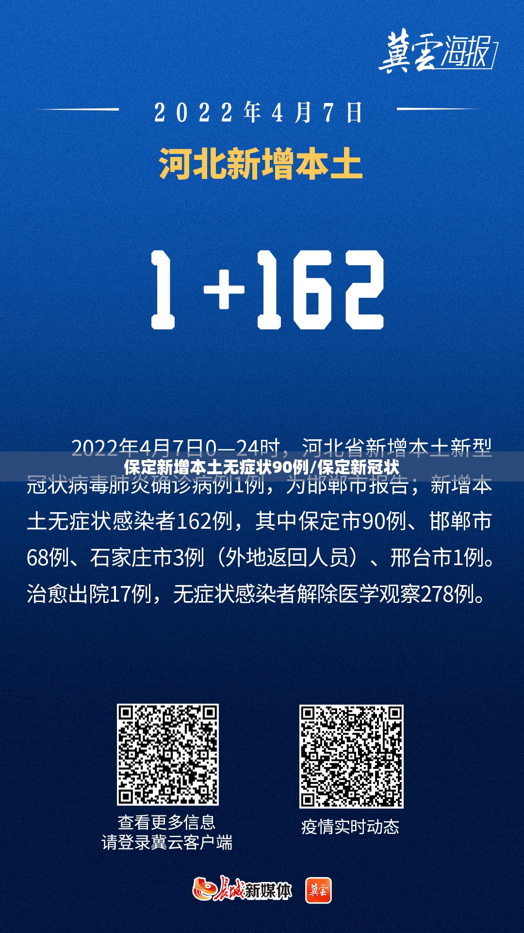 保定新增本土无症状90例/保定新冠状 保定新增本土无症状90例/保定新冠状