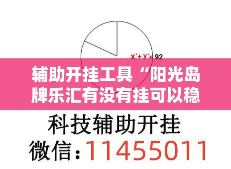 辅助开挂工具“阳光岛牌乐汇有没有挂可以稳赢的”详细外挂透视辅助软件教程