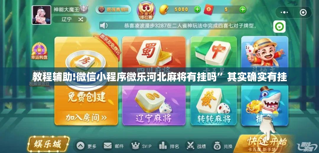 教程辅助!微信小程序微乐河北麻将有挂吗”其实确实有挂