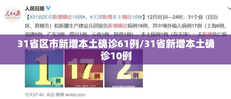 31省区市新增本土确诊61例/31省新增本土确诊10例