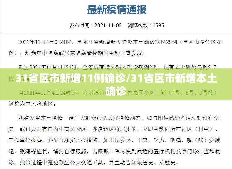 31省区市新增11例确诊/31省区市新增本土确诊