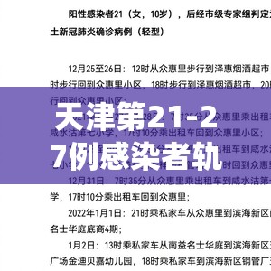 天津第21-27例感染者轨迹公布(天津第2127例感染者轨迹公布时间) 天津第21-27例感染者轨迹公布(天津第2127例感染者轨迹公布时间)