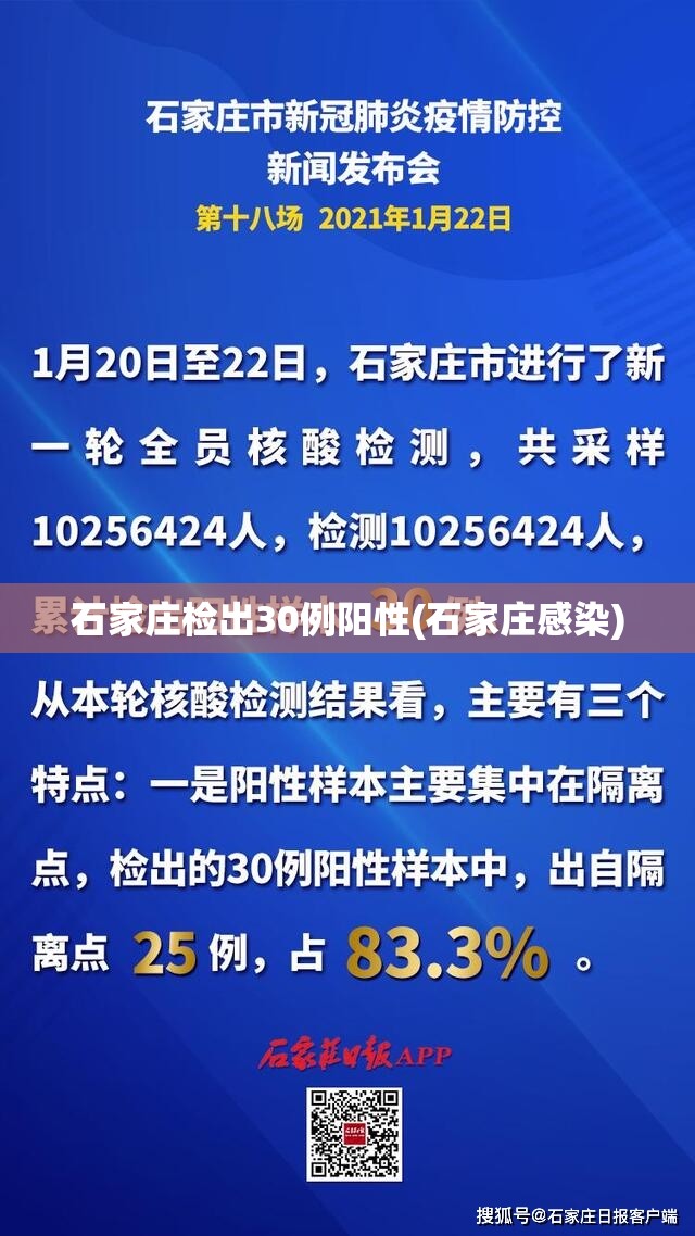 石家庄检出30例阳性(石家庄感染)
