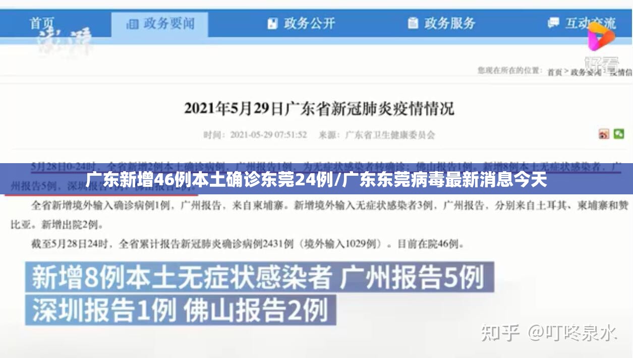 广东新增46例本土确诊东莞24例/广东东莞病毒最新消息今天