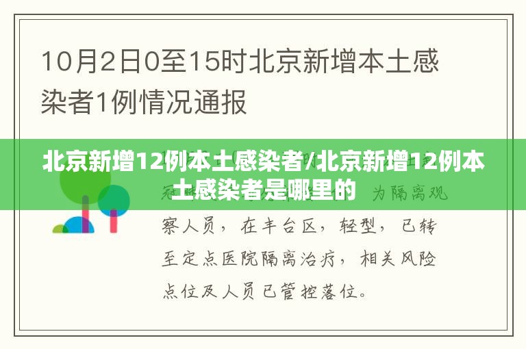 北京新增12例本土感染者/北京新增12例本土感染者是哪里的 北京新增12例本土感染者/北京新增12例本土感染者是哪里的