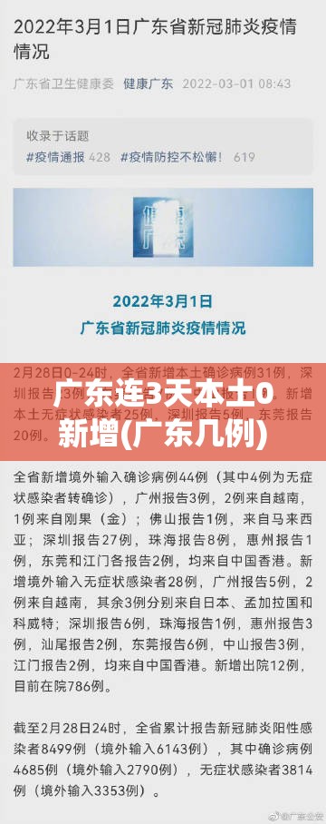 广东连3天本土0新增(广东几例)