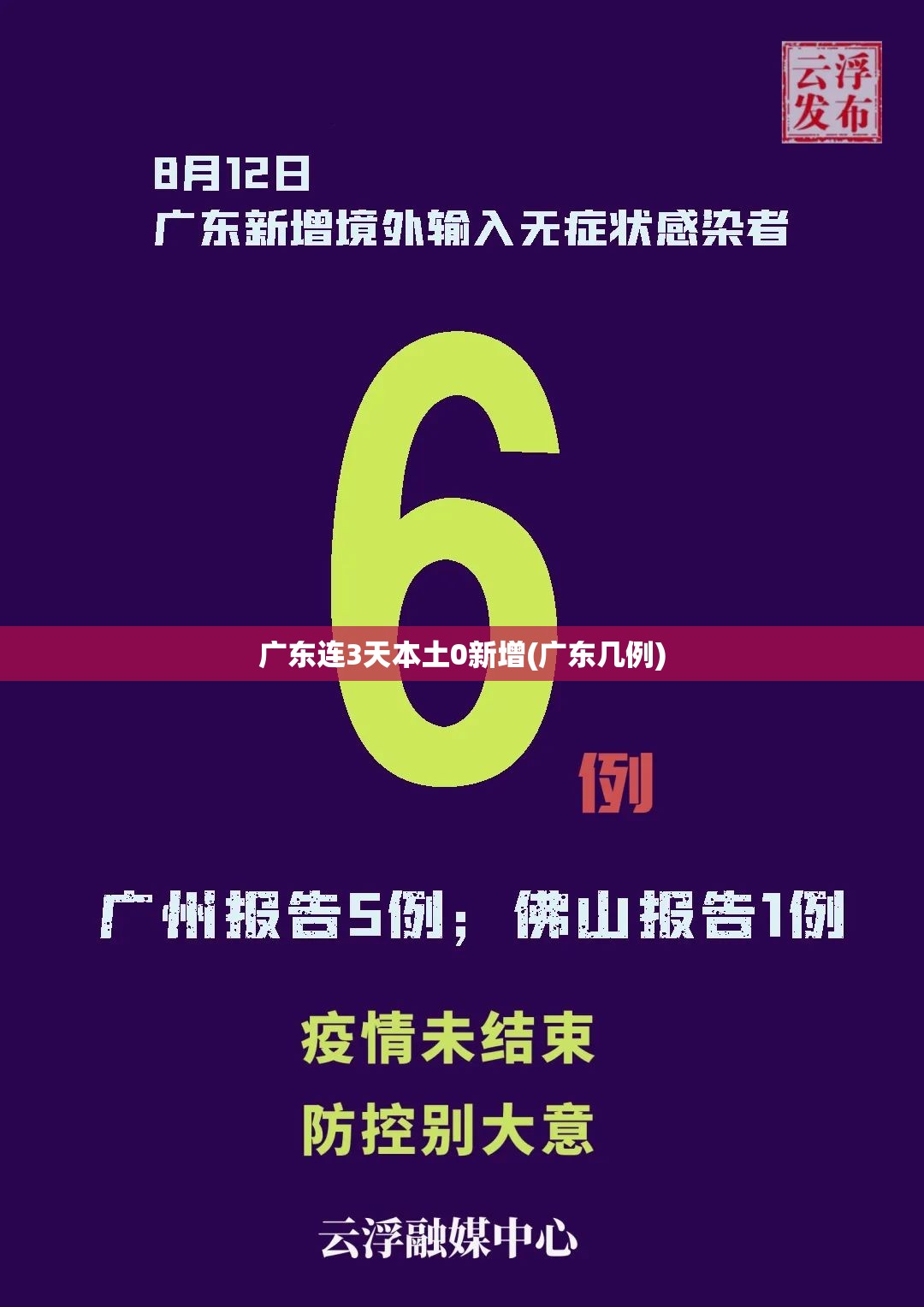 广东连3天本土0新增(广东几例)