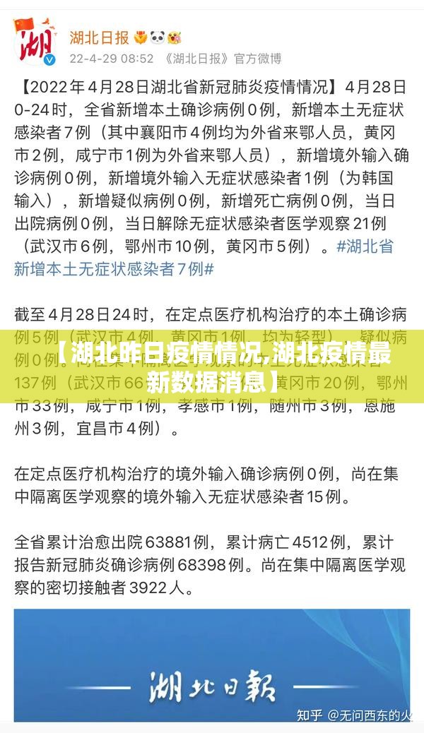 【湖北昨日疫情情况,湖北疫情最新数据消息】 【湖北昨日疫情情况,湖北疫情最新数据消息】