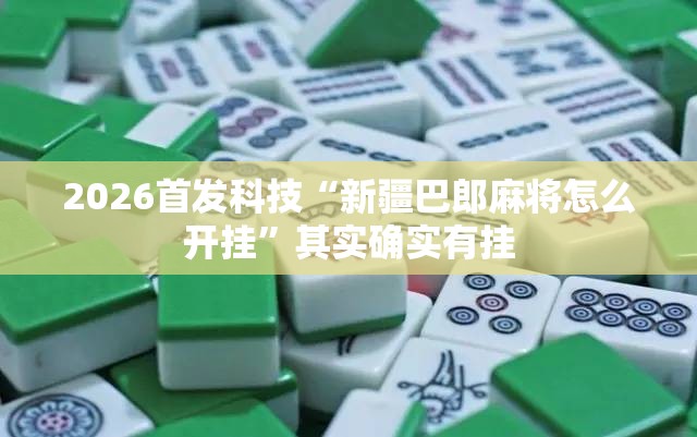 2026首发科技“新疆巴郎麻将怎么开挂”其实确实有挂