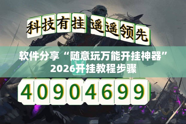 软件分享“随意玩万能开挂神器”2026开挂教程步骤