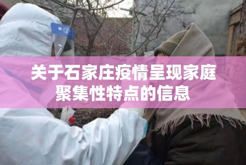关于石家庄疫情呈现家庭聚集性特点的信息 关于石家庄疫情呈现家庭聚集性特点的信息