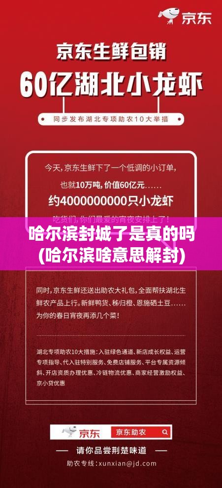 哈尔滨封城了是真的吗(哈尔滨啥意思解封) 哈尔滨封城了是真的吗(哈尔滨啥意思解封)