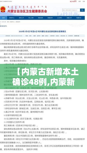 【内蒙古新增本土确诊48例,内蒙新冠最新消息通知】 【内蒙古新增本土确诊48例,内蒙新冠最新消息通知】
