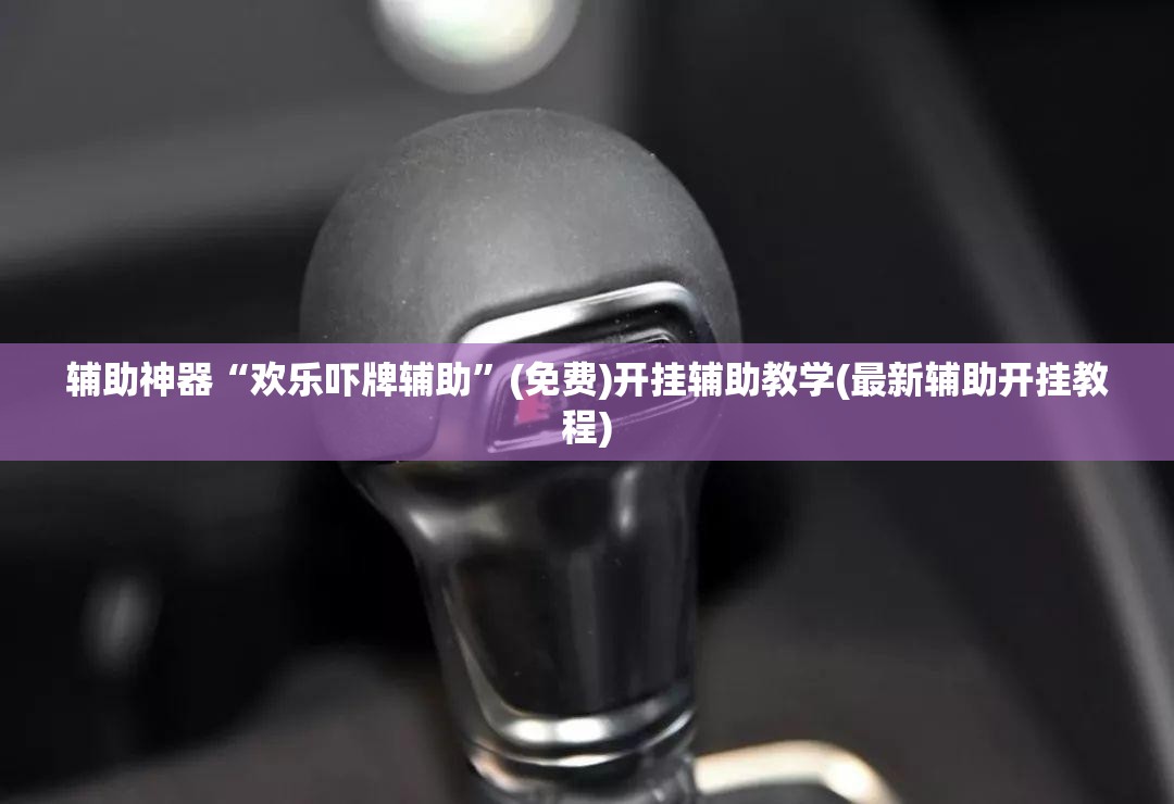 辅助神器“欢乐吓牌辅助”(免费)开挂辅助教学(最新辅助开挂教程)
