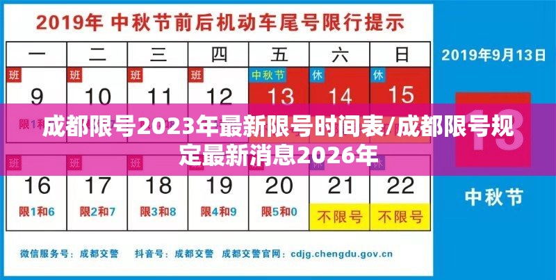 成都限号2023年最新限号时间表/成都限号规定最新消息2026年 成都限号2023年最新限号时间表/成都限号规定最新消息2026年