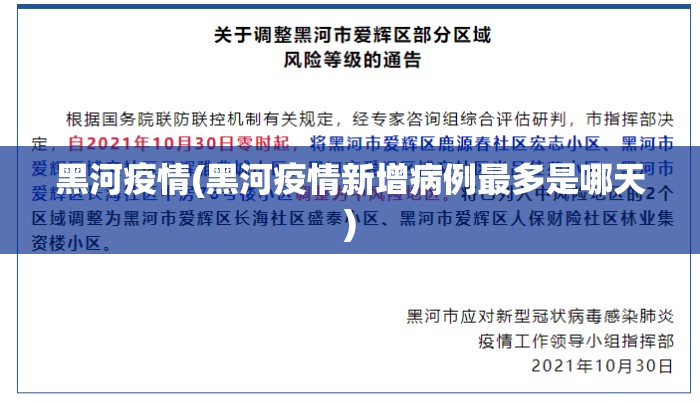 黑河疫情(黑河疫情新增病例最多是哪天) 黑河疫情(黑河疫情新增病例最多是哪天)