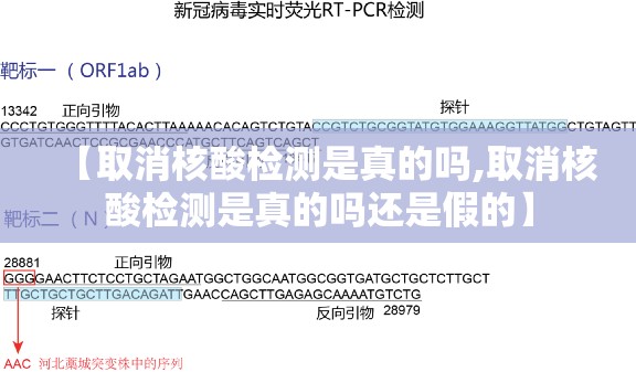【取消核酸检测是真的吗,取消核酸检测是真的吗还是假的】