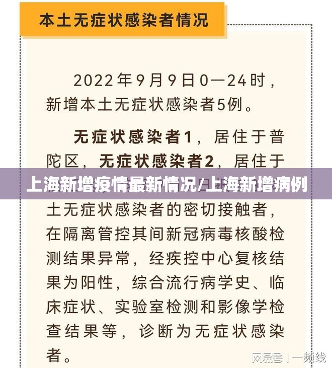上海新增疫情最新情况/上海新增病例 上海新增疫情最新情况/上海新增病例