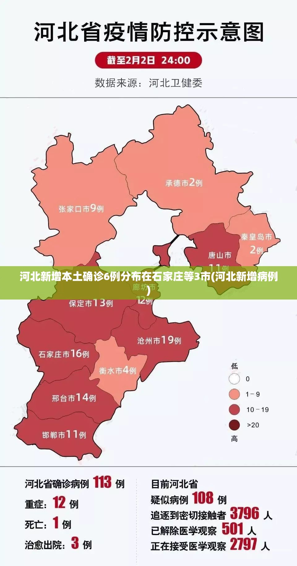 河北新增本土确诊6例分布在石家庄等3市(河北新增病例)