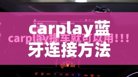 carplay蓝牙连接方法/carplay如何连接