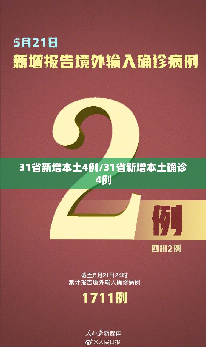 31省新增本土4例/31省新增本土确诊4例 31省新增本土4例/31省新增本土确诊4例