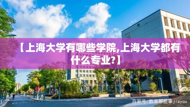 【上海大学有哪些学院,上海大学都有什么专业?】
