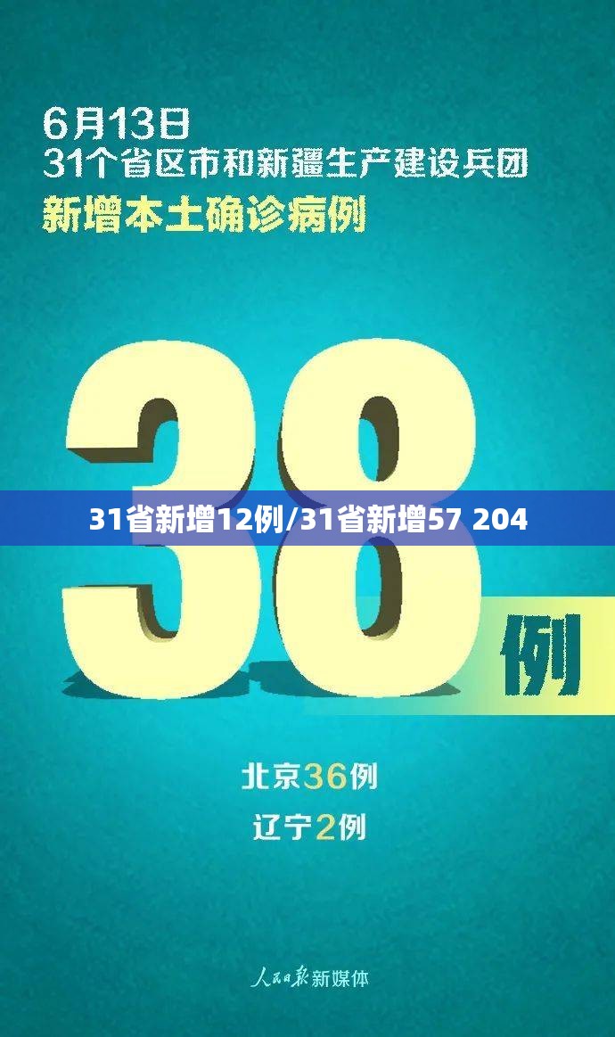 31省新增12例/31省新增57 204 31省新增12例/31省新增57 204