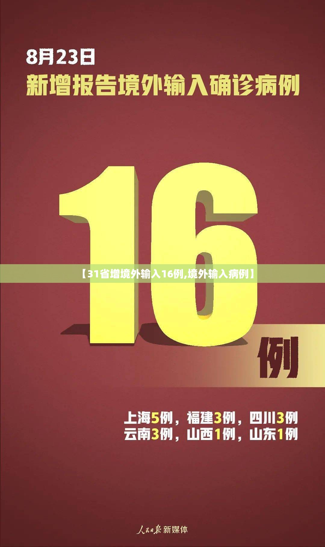 【31省增境外输入16例,境外输入病例】 【31省增境外输入16例,境外输入病例】