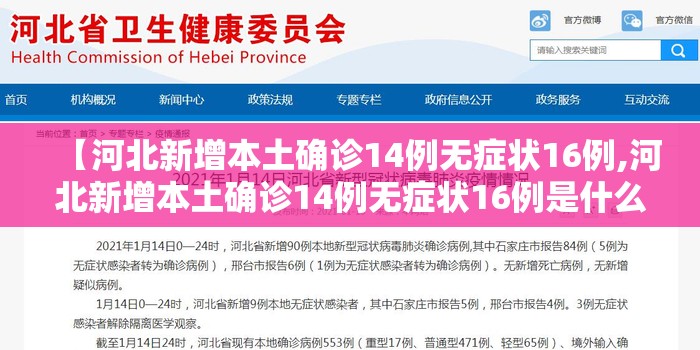 【河北新增本土确诊14例无症状16例,河北新增本土确诊14例无症状16例是什么】 【河北新增本土确诊14例无症状16例,河北新增本土确诊14例无症状16例是什么】