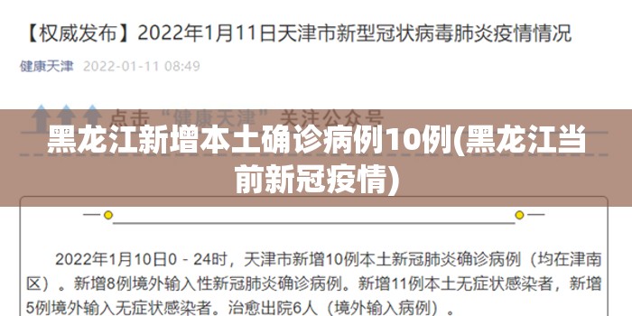 黑龙江新增本土确诊病例10例(黑龙江当前新冠疫情)