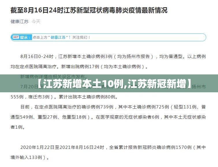 【江苏新增本土10例,江苏新冠新增】 【江苏新增本土10例,江苏新冠新增】