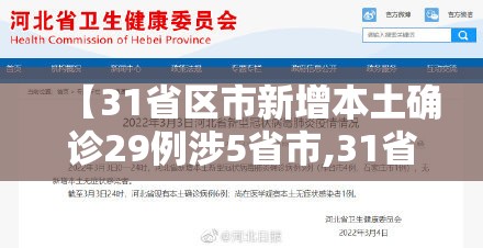 【31省区市新增本土确诊29例涉5省市,31省区市新增确诊25例 本土15例】