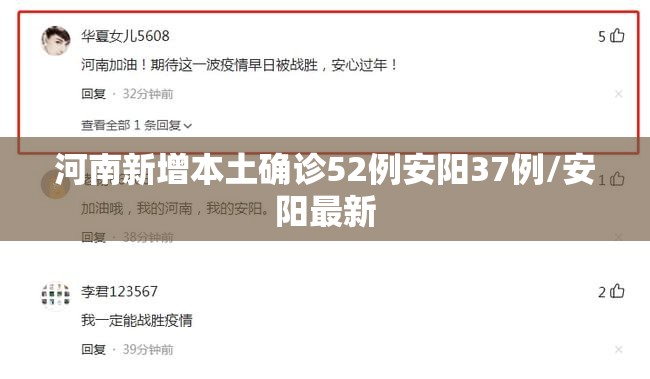 河南新增本土确诊52例安阳37例/安阳最新 河南新增本土确诊52例安阳37例/安阳最新