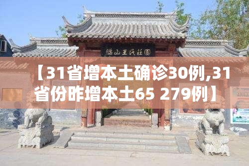 【31省增本土确诊30例,31省份昨增本土65 279例】