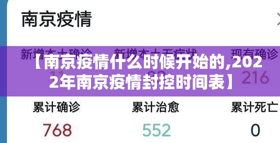 【南京疫情什么时候开始的,2022年南京疫情封控时间表】 【南京疫情什么时候开始的,2022年南京疫情封控时间表】