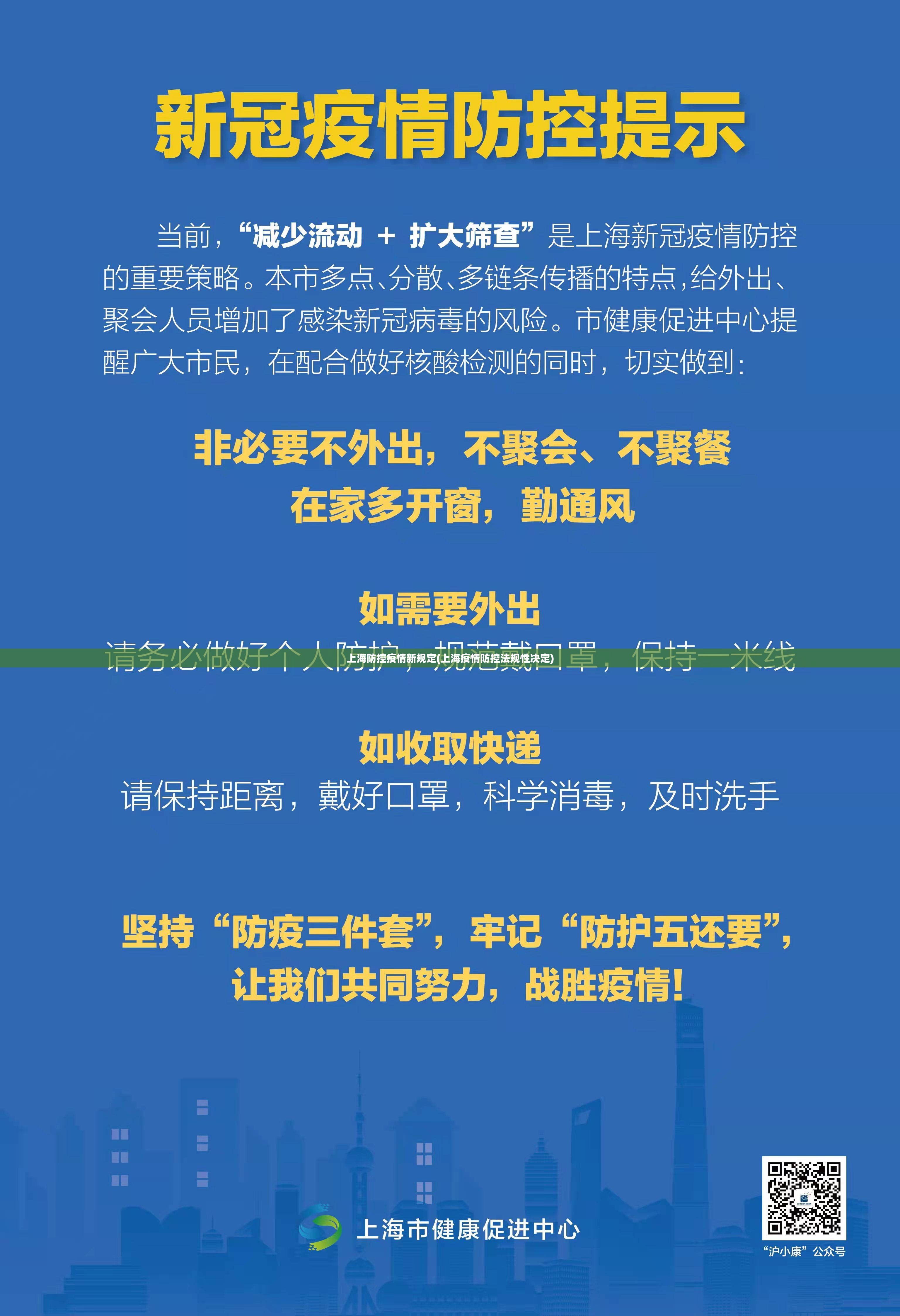 上海防控疫情新规定(上海疫情防控法规性决定)