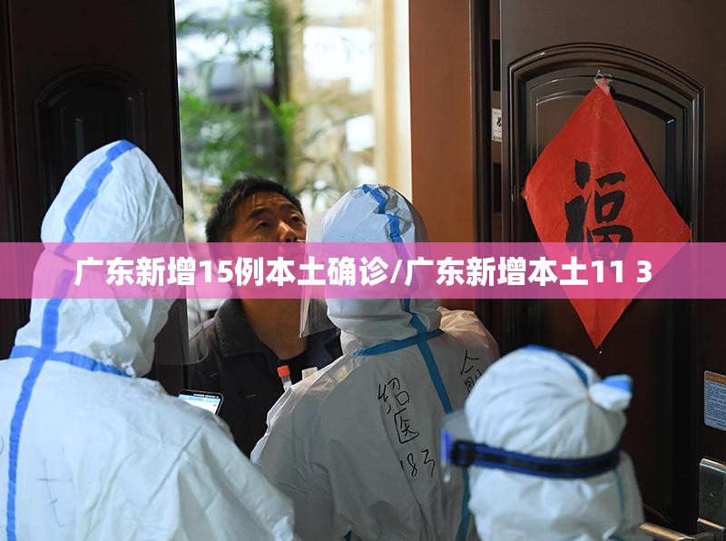 广东新增15例本土确诊/广东新增本土11 3 广东新增15例本土确诊/广东新增本土11 3
