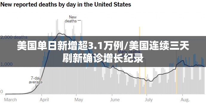 美国单日新增超3.1万例/美国连续三天刷新确诊增长纪录