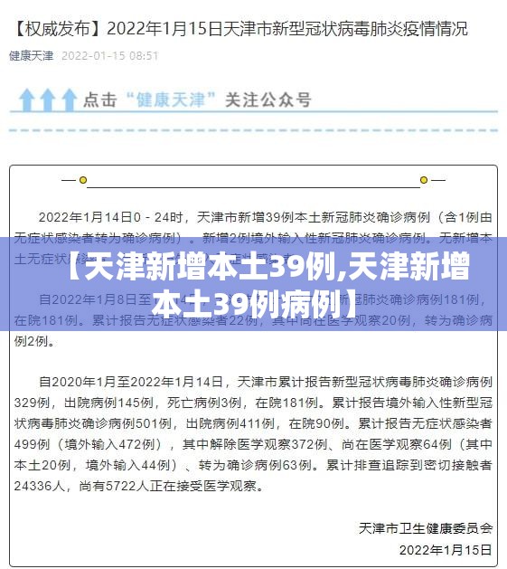【天津新增本土39例,天津新增本土39例病例】 【天津新增本土39例,天津新增本土39例病例】