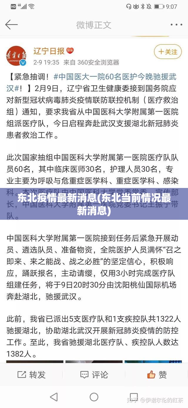 东北疫情最新消息(东北当前情况最新消息) 东北疫情最新消息(东北当前情况最新消息)