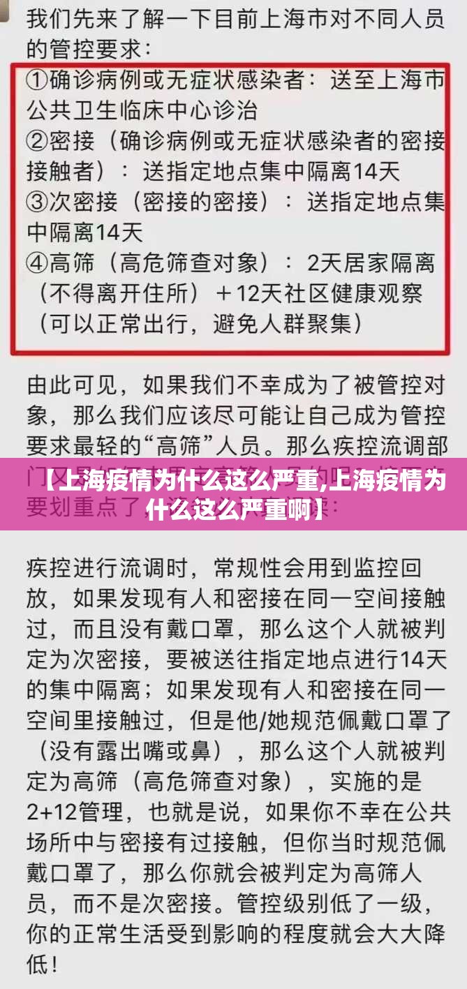 【上海疫情为什么这么严重,上海疫情为什么这么严重啊】