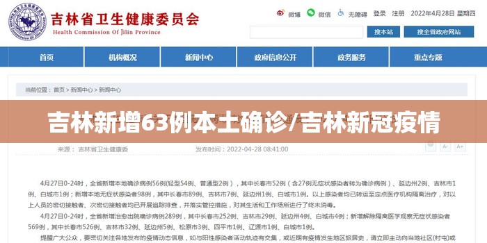 吉林新增63例本土确诊/吉林新冠疫情