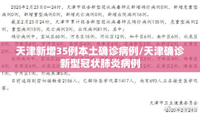 天津新增35例本土确诊病例/天津确诊新型冠状肺炎病例 天津新增35例本土确诊病例/天津确诊新型冠状肺炎病例