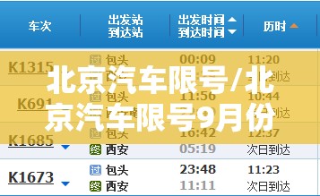 北京汽车限号/北京汽车限号9月份查询表