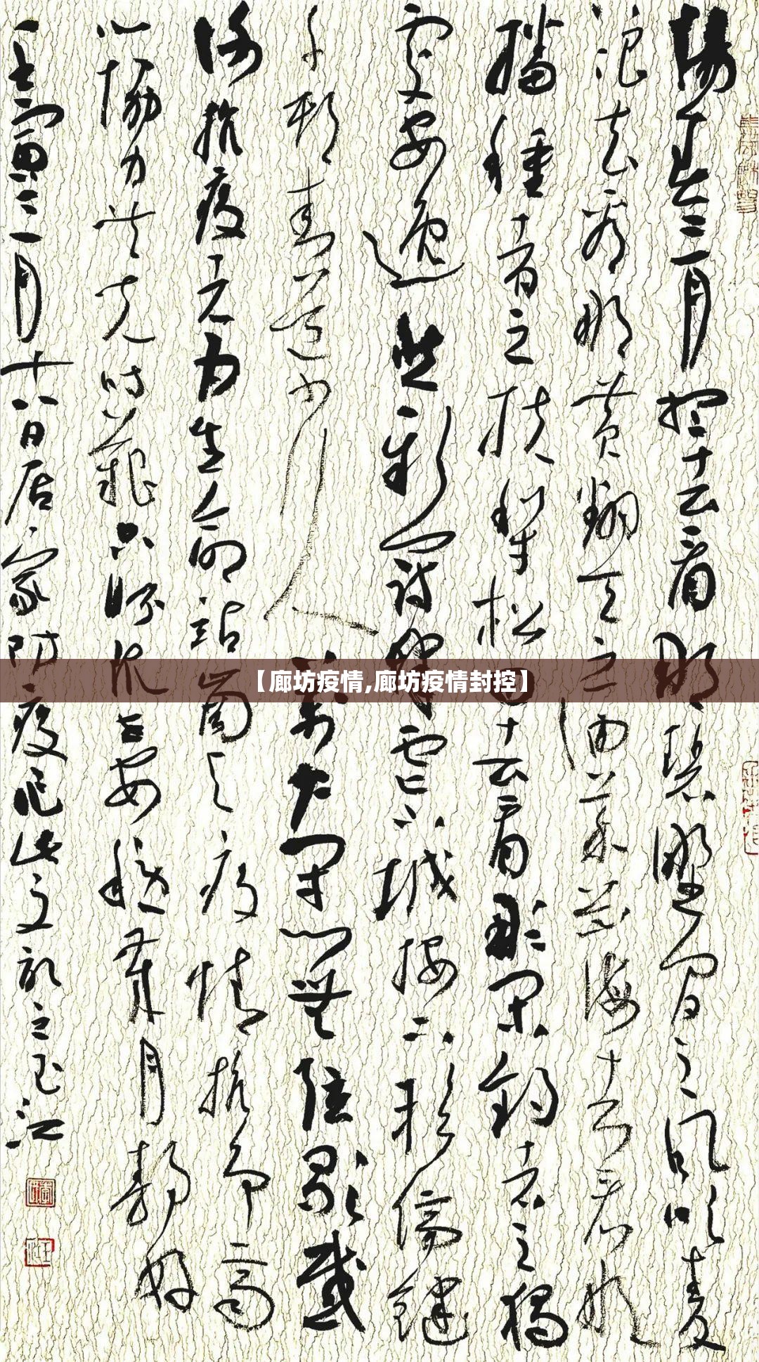 【廊坊疫情,廊坊疫情封控】