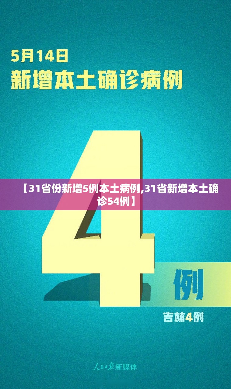 【31省份新增5例本土病例,31省新增本土确诊54例】 【31省份新增5例本土病例,31省新增本土确诊54例】
